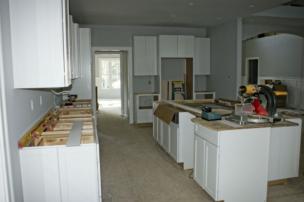 Side view of kitchen